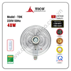 Quạt treo tường điều khiển TICO TĐK màu kem trắng