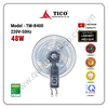 Quạt treo tường TICO TM-B400 màu xám nhạt