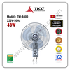 Quạt treo tường TICO TM-B400 màu kem trắng