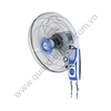 Quạt treo tường TICO TM-B400 màu xanh dương góc chụp nghiêng