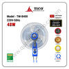 Quạt treo tường TICO TM-B400 màu xanh dương