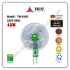 Quạt treo tường TICO TM-B400 màu xanh cốm