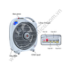 Quạt hộp tản gió TICO HB300C bàn phím số