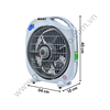 Quạt hộp tản gió TICO HB300C kích thước