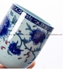 Bộ Ấm Chén Gốm Sứ Cao Cấp Họa Tiết Cung Đình