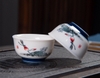 Bộ ấm chén sứ hoa sen