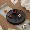 Khay trà tre tròn có đỡ nước cỡ đại
