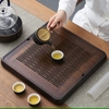 Khay trà tre vuông có đỡ nước