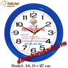 Đồng hồ treo tường in logo quảng cáo A6