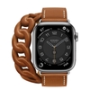 Đồng hồ thông minh Apple Watch Series 7 Hermès Silver Stainless Steel Case with Gourmette Double Tour