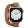 Đồng hồ thông minh Apple Watch Series 7 Hermès Apple Watch Hermès Silver Stainless Steel Case with Attelage Double Tour