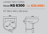 Chậu treo tường Kangaroo KG6300