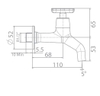 Vòi đơn gắn tường American Standard WF-T702