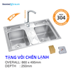 Chậu rửa chén inox 304 Prolax PRCC-3505