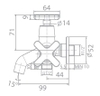 Vòi sen lạnh American Standard WF-T703