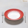 Đĩa sứ sâu lòng Wilmax 25.5cm màu đỏ - WL-667222 / A