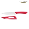 Dao thái Scanpan Spectrum 15cm 70003001 (màu đỏ)