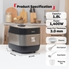 Nồi cơm điện cao tần Tefal Rice Master Max RK819868 1,8L