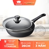 Chảo chống dính sâu lòng Scanpan Classic 26cm 26101204 có nắp