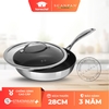 Chảo chống dính sâu lòng Scanpan HaptiQ 28cm 6001102800 đáy từ có nắp