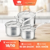 Bộ 3 nồi tay cầm dài Scanpan Impact size 16-18-20cm  71060000