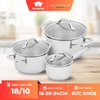 Bộ nồi inox 3 chi tiết Scanpan STS size 16-20-24cm 75060020
