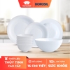 Bộ bát đĩa (tô, chén, dĩa) Larah Borosil thủy tinh 15 chi tiết BRS15T