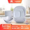 Bộ bát đĩa (tô, chén, dĩa) Luminarc Carine thủy tinh 12 chi tiết CR12B