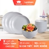Bộ bát đĩa (tô, chén, dĩa) Luminarc thủy tinh màu Granit 12 chi tiết DW12C