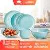 Bộ bát đĩa (tô, chén, dĩa) Luminarc thủy tinh xanh ngọc 12 chi tiết DW12D
