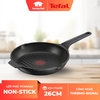 Chảo đúc cao cấp nướng, chiên Tefal Robusto có miệng rót 26cm E2494044