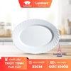 Đĩa (dĩa) bầu dục Luminarc Trianon thủy tinh N3648*2- 22cm