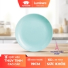 Đĩa (dĩa) nông lòng Luminarc Diwali Light Turquoise thủy tinh P2613- 19cm