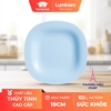 Đĩa (dĩa) nông lòng Luminarc Carine thủy tinh Light Blue P4245- 19cm