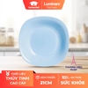 Đĩa (dĩa) sâu lòng Luminarc Carine thủy tinh Light Blue P4250- 21cm