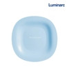 Đĩa (dĩa) nông lòng Luminarc Carine thủy tinh Light Blue P4126- 27cm