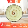 Đĩa sứ tròn Wilmax 18cm màu xanh hạt dẻ - WL-669111 / A