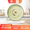 Đĩa sứ tròn Wilmax 23cm màu xanh hạt dẻ - WL-669119 / A