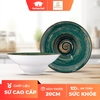 Đĩa sứ sâu lòng Wilmax 20cm màu xanh lá cây - WL-669522 / A