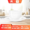 Bộ 6 tách trà kèm đĩa lót bằng sứ Wilmax - WL-880105-JV / 6C