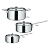Bộ nồi inox 3 chi tiết Scanpan Maitre D size 12-14-16cm BM121416