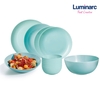 Bộ bát đĩa (tô, chén, dĩa) Luminarc thủy tinh xanh ngọc 12 chi tiết DW12D