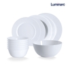 Bộ bát đĩa (tô, chén, dĩa) Luminarc thủy tinh 12 chi tiết EV12A