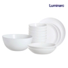 Bộ bát đĩa (tô, chén, dĩa) Luminarc Pampille thủy tinh 12 chi tiết PP12A