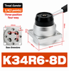 Van gạt tay, Zonye,Van gạt tay K34R6-8D 3 vị trí 4 cửa,van K34R6-8D, Thông số kỹ thuật van gạt tay K34R6-8D, Van khí nén K34R6-8D cổng G1/4, Van K34R6-8D, K34R6-8, K34R6-8D, K34R6-8L, K34R6-8A