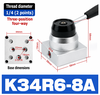 Van gạt tay, Zonye,Van gạt tay K34R6-8D 3 vị trí 4 cửa,van K34R6-8D, Thông số kỹ thuật van gạt tay K34R6-8D, Van khí nén K34R6-8D cổng G1/4, Van K34R6-8D, K34R6-8, K34R6-8D, K34R6-8L, K34R6-8A