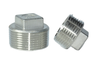 Nút bịt ren ngoài INOX 304 phi 10, 13, 16, 21, 26, 32, ốc bịt núm vuông ren ngoài, núm bịt núm vuông
