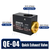 Van xả nhanh khí nén QE, van xả nhanh QE-01, QE-02, QE-03, QE-04, van xả khí nén, van xả khí nhanh, van khí nén, van xả nhanh G1/8, van xả nhanh G1/4, van xả nhanh G3/8, van xả nhanh G1/2