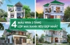 4 mẫu nhà 2 tầng tôn lợp mái màu xanh rêu đẹp nhất 2025