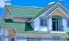 Chiêm ngưỡng mẫu nhà 2 tầng tôn lợp mái màu xanh rêu đẹp nhất 2024